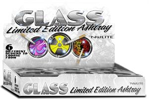 BlACk GlAss AshtrAys - 6 Ct/6Cs