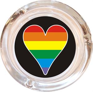 ''Big Heart PRIDE Ashtray - 4'''' Diameter''