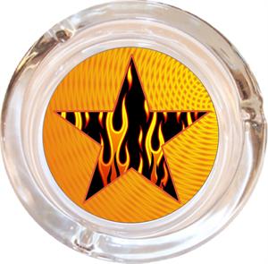 ''STAR With FlAmEs AshtrAy - 4'''' DiAmEtEr''