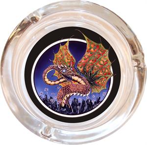 ''DRAGON  - Mike Dubois Ashtray - 4'''' Diameter''