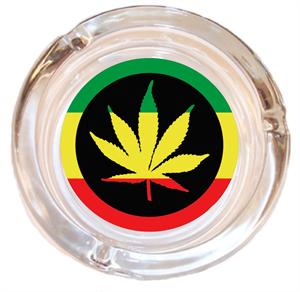 ''RASTA Leaf Ashtray - 4'''' Diameter''