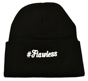 #Flawless Embroidered Beanie