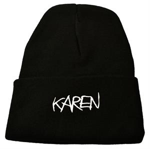 KAREN Embroidered Beanie