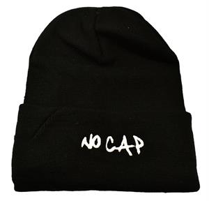 No Cap Embroidered Beanie