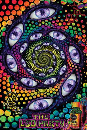 ''LSD Party by Space Tribe POSTER - 24'''' x 36''''''