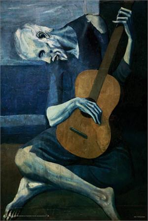 ''Old Guitarist by Pablo Picasso POSTER 24'''' x 36''''''