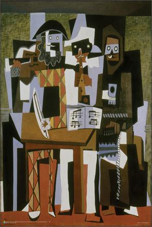''Three Musicians by Pablo Picasso POSTER 24'''' x 36''''''