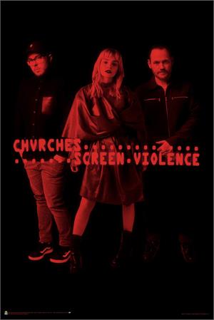 ''Chvrches Screen Violence POSTER - 24'''' x 36''''''