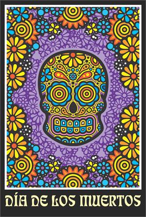 ''DAy Of THE DEAd - DiA DE Los MuErtos By: CHArliE HArdwiCk PostEr - 24'''' X 36''''''