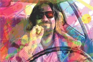 THE DUDE POSTER BY: DAVID LLOYD GLOVER - 24" X 36"