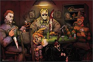 ''Slashers Playing POKER by Big Chris Poster - 36'''' x 24''''''