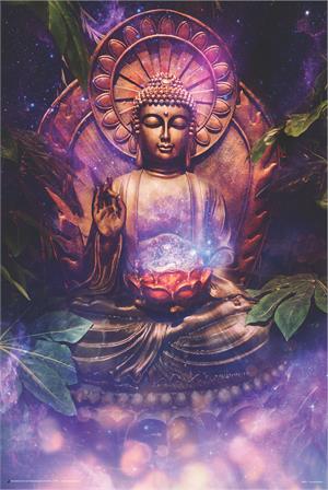 TRANQUIL BUDDHA POSTER - 24" x 36"