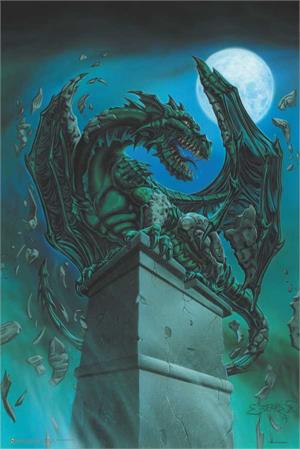 ''Awakening Gargoyle Dragon by: Ed Beard POSTER - 24'''' X 36''''''