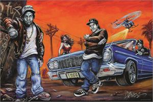 ''Compton by Art by Dano POSTER - 36'''' X 24''''''