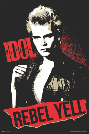''Billy Idol - Rebel Yell POSTER - 24'''' x 36''''''