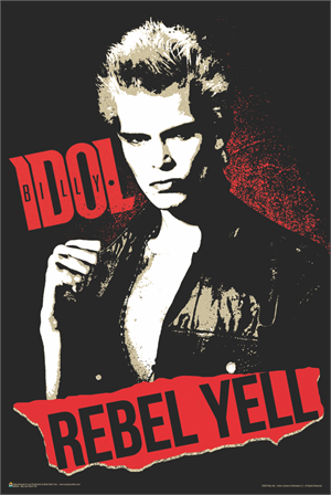 ''Billy Idol - REBEL Yell Poster - 24'''' x 36''''''