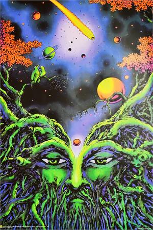 ''Root of Life by Space Tribe Non-Flocked Blacklight POSTER 24'''' x 36''''''