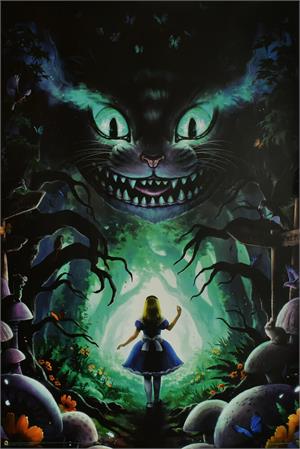 ''Alice in Wonderland Non-Flocked Blacklight POSTER 24'''' x 36''''''