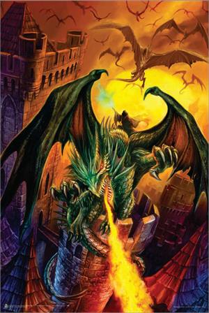 ''Count Velspar by Dragon Chronicles Non-Flocked Blacklight POSTER 24'''' x 36''''''