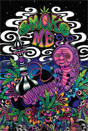 ''Smoke Me by Brizbazaar Non-Flocked Blacklight POSTER 24'''' x 36''''''