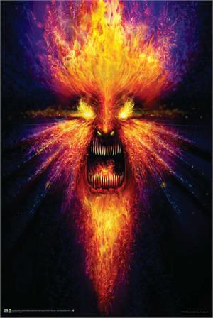 ''Fire God by Phil Straub Non-Flocked Blacklight POSTER 24'''' x 36''''''