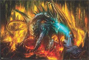 ''Dragon of Labyrinth Non-Flocked Blacklight POSTER 36'''' x 24''''''