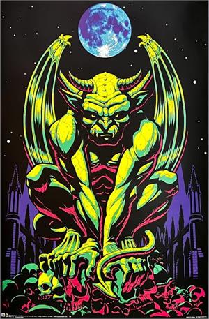 ''Gargoyle WATCH Non-Flocked Blacklight Poster - 24'''' x 36''''''