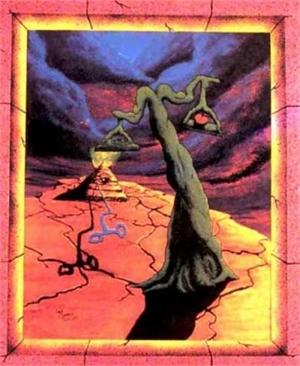 THE BALANCE BLACKLIGHT - NON FLOCKED POSTER - 22"  X 26" - VINCENT MONACO