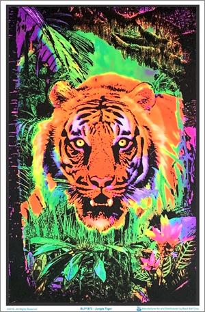 ''Jungle Tiger Black Light POSTER - 23'''' x 35''''''