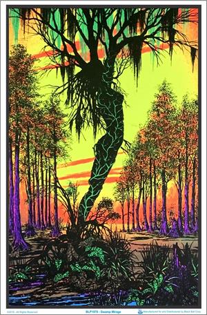 ''Swamp Mirage Black Light POSTER - 23'''' X 35''''''