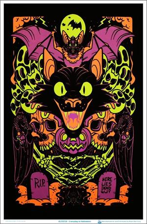 ''Every Day Is HALLOWEEN by Mallory Hodkin Blacklight Poster 23'''' x 35''''''