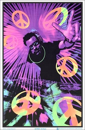 ''DJ PEACE Black Light Poster - 23'''' X 35''''''