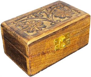 Mango WOOD Engraved ReCtangular Box