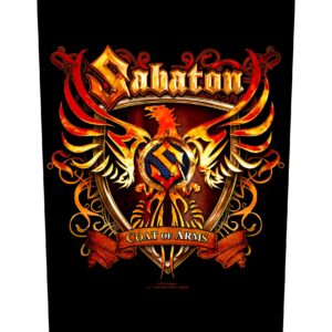 ''Sabaton 'Coat Of Arms' - 14'''' x 11'''' Back Patch''