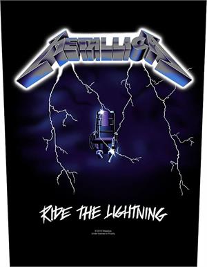 ''Metallica - Ride the Lightning - 14'''' x 11'''' Printed Back Patch''