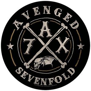 ''Avenged Sevenfold - A7X - 11.5'''' Round Printed Back Patch''