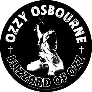 ''Ozzy Osbourne - Blizzard of Ozz - 11.5'''' Round Printed Back Patch''