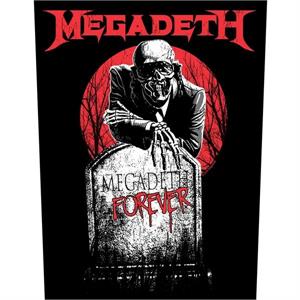 ''Megadeth - Forever Megadeth Tombstone - 14'''' x 11'''' Printed Back Patch''