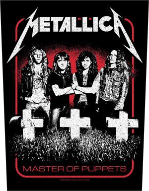 ''Metallica - Master of Puppets Band - 14'''' x 11'''' Printed Back Patch''