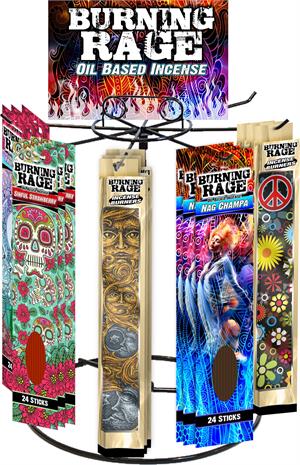 Burning Rage INCENSE & Burning Rage Ashcatcher Display