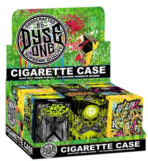 Dyse One Graffiti Flip Top CIGARETTE CASE Display - 85Mm - 12 Ct.