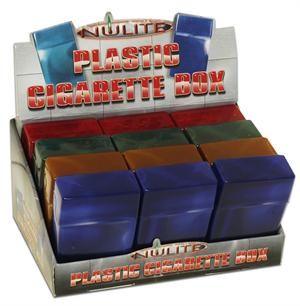 Plastic Flip Top CIGARETTE Case Display - Nulite Brand - 12 Ct.