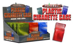 Plastic Flip Top CIGARETTE Case Display - 100's - Nulite Brand - 12 Ct.