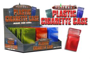 Plastic Flip Top CIGARETTE CASE Display - 100's - Nulite Brand - 12 Ct.