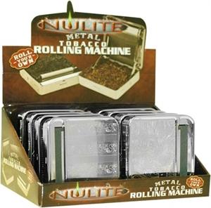 Metal CIGARETTE Rolling Machine Display - Nulite Brand - 8 Ct.