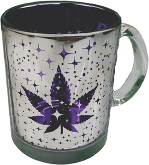 Metallic Silver - Purple Galaxy 16oz Coffee MUG - 3 Pack