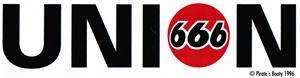 UNION 666 - Bumper Sticker