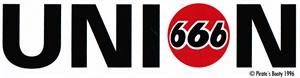 Union 666 - Bumper STICKER