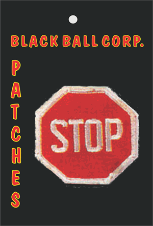 Stop Sign Embroidered Patch