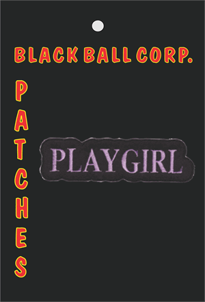 Playgirl Embroidered Patch